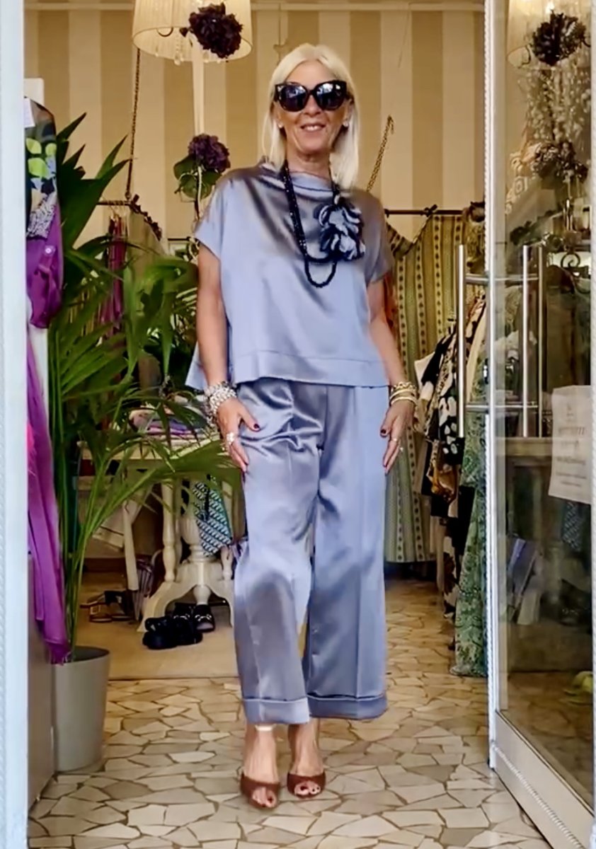 Pantalone Antibes – RASO DI VISCOSA - immagine 6