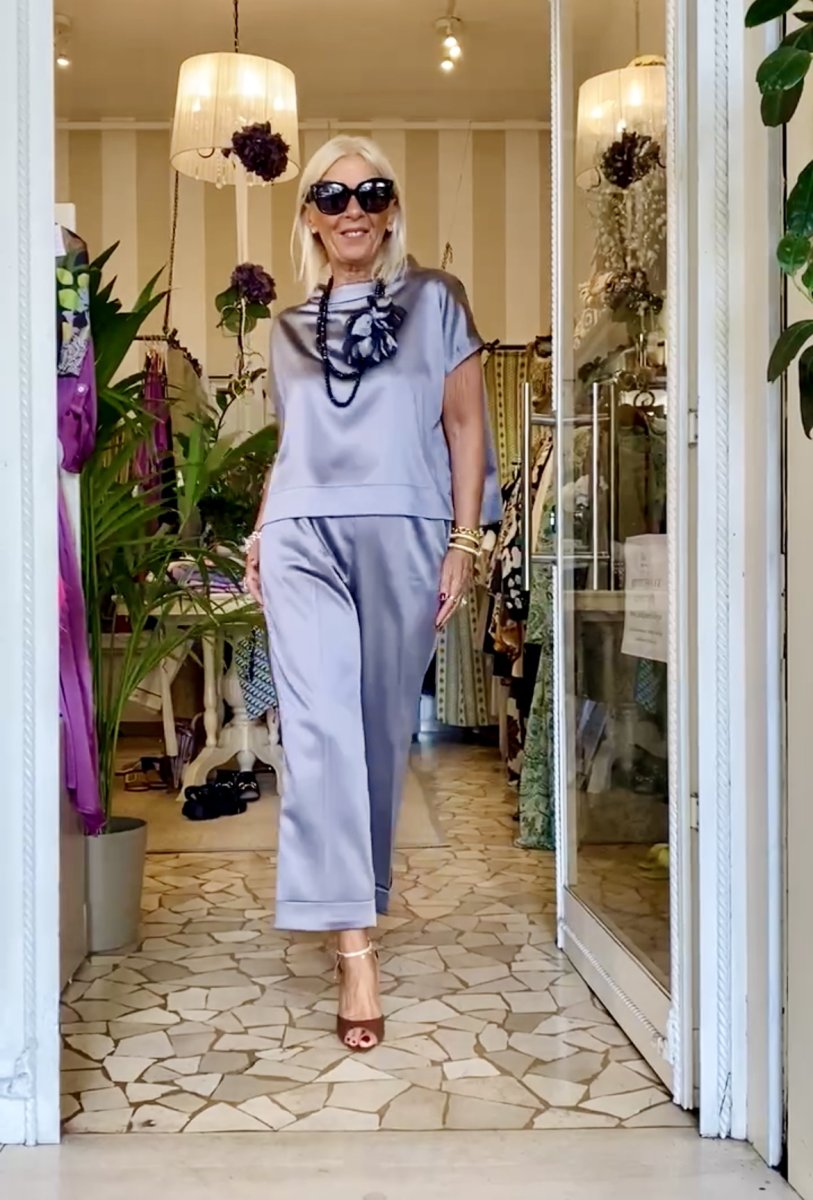 Pantalone Antibes – RASO DI VISCOSA - immagine 3