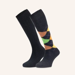 Calza Lunga  in Lana Cashmere per Uomo | Fantasia | Confezione da 2 paia | Daiquiri L