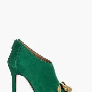 Tronchetto camoscio verde prato Sidney 03