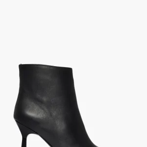 Tronchetto pelle nero Vanessa