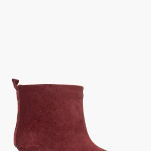 Stivaletti  2505 camoscio bordeaux e pelle