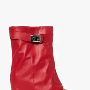 Stivaletti Annachiara 5 pelle rossa