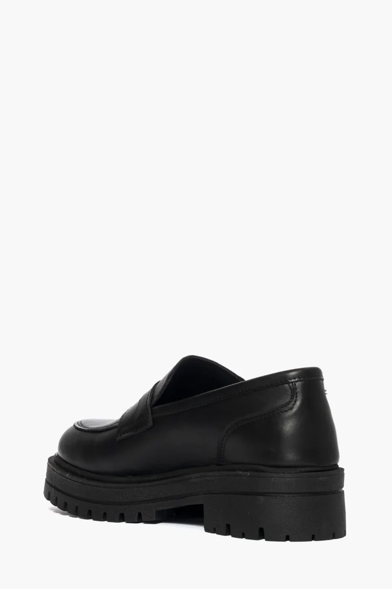 Mocassini pelle nero Ibz30 - immagine 5