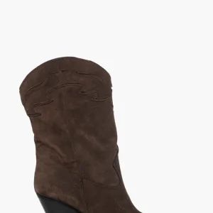 Stivaletti camoscio cioccolato Gabriella 3 up