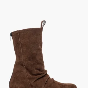 Stivaletti camoscio marrone aggrappato aderenti alla caviglia Ibz Mood