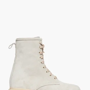 Stivaletti camoscio beige con lacci Boomerang 10