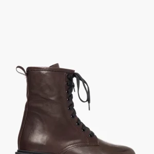 Stivaletti pelle testa di moro con lacci Boomerang 10