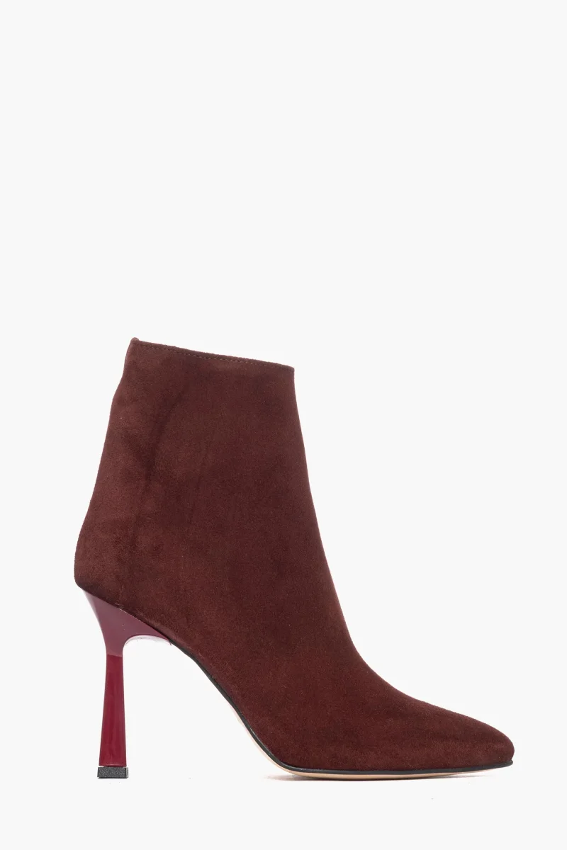 Tronchetto camoscio bordeaux Vanessa - immagine 2