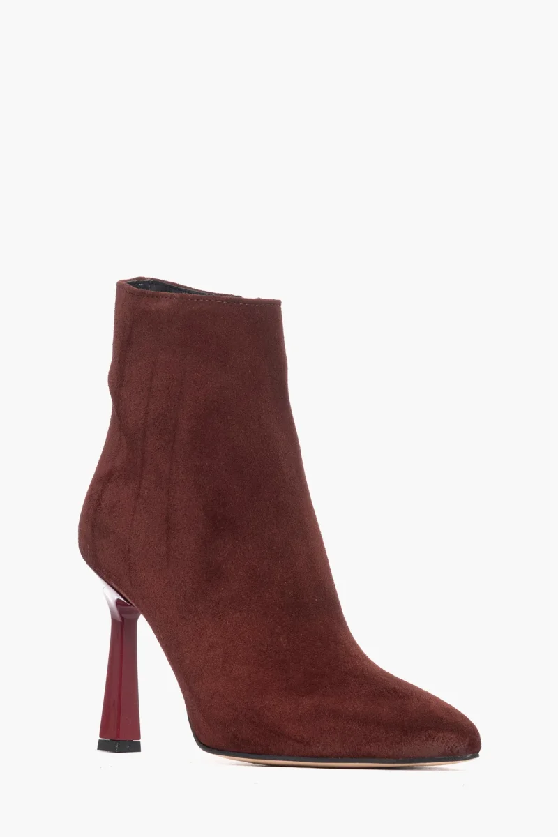 Tronchetto camoscio bordeaux Vanessa - immagine 3