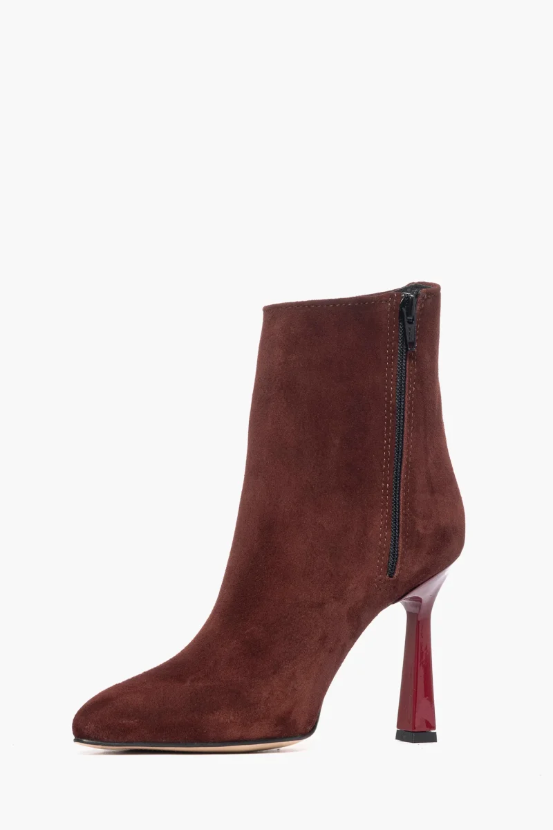 Tronchetto camoscio bordeaux Vanessa - immagine 4