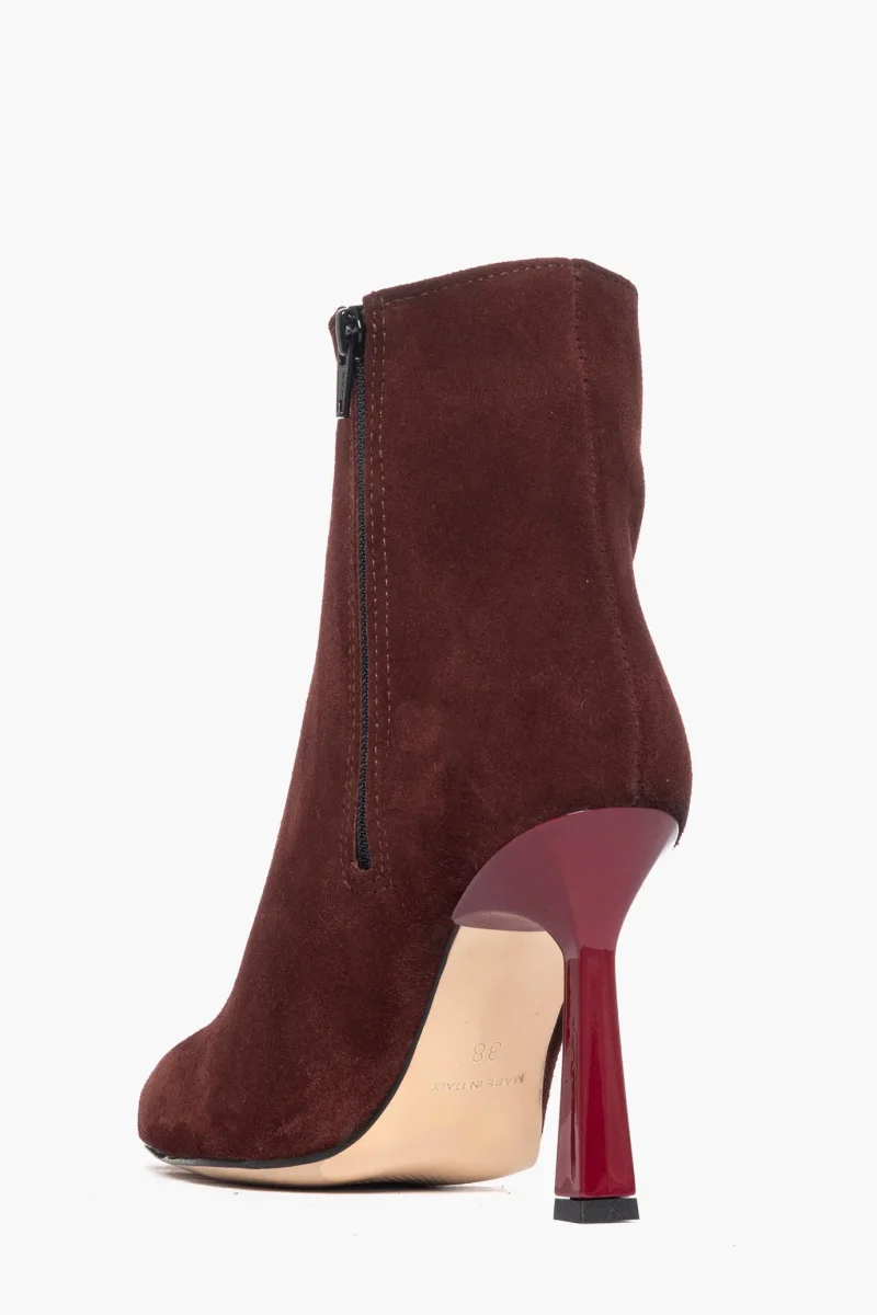 Tronchetto camoscio bordeaux Vanessa - immagine 5