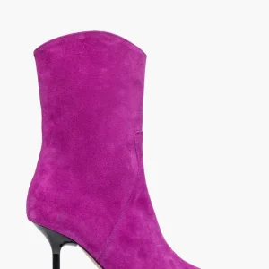 Stivaletti camoscio magenta 007