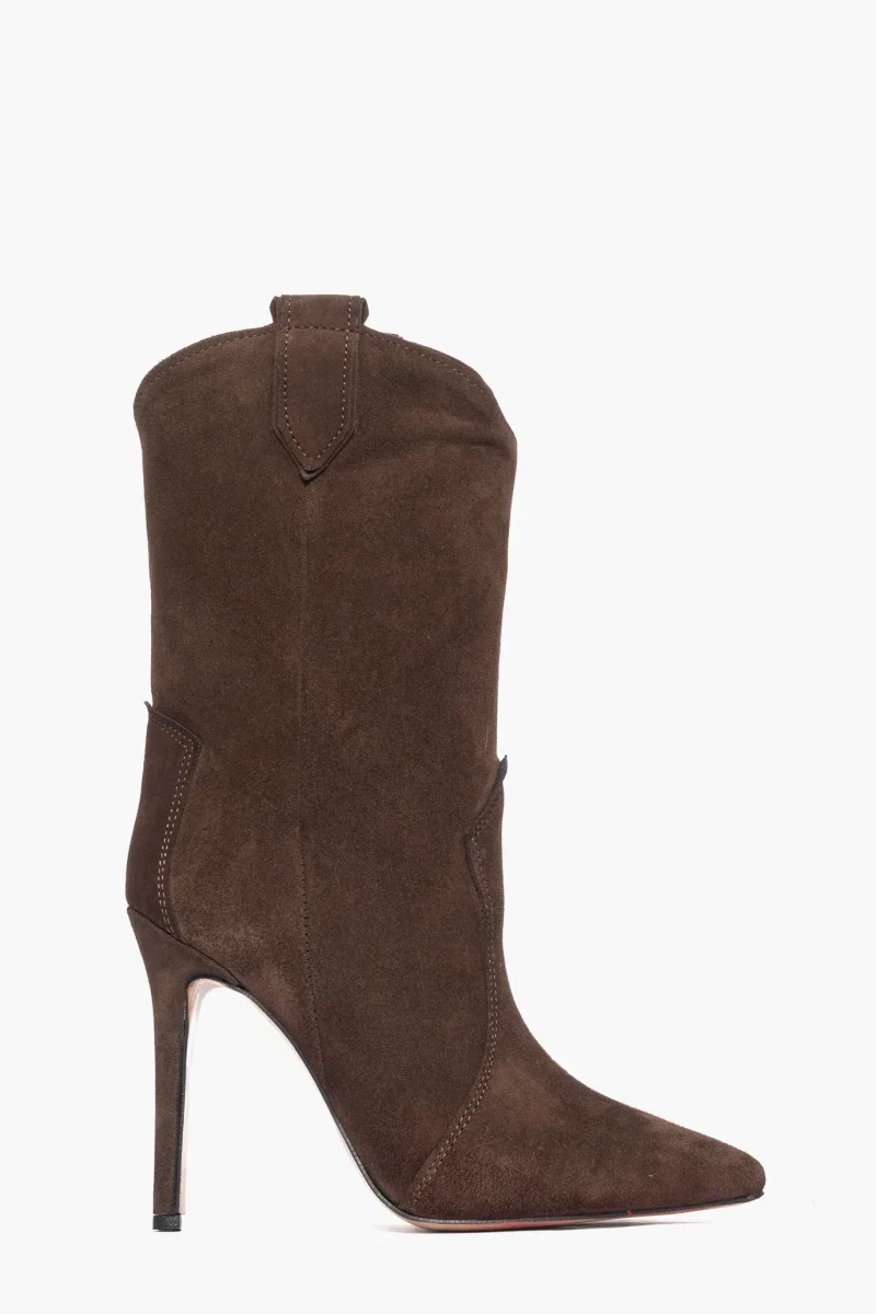 Stivaletti camoscio cioccolato Sidney 13