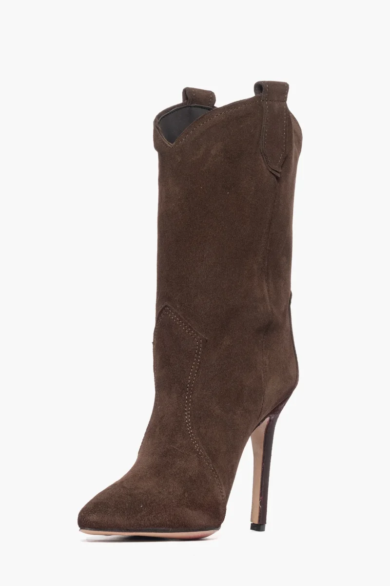 Stivaletti camoscio cioccolato Sidney 13 - immagine 4