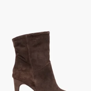 Stivaletto camoscio cioccolato Maggie