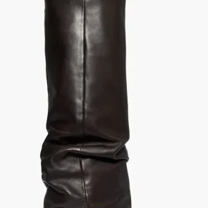 Stivale pelle testa di moro con risvolto aggrappato Orietta 8