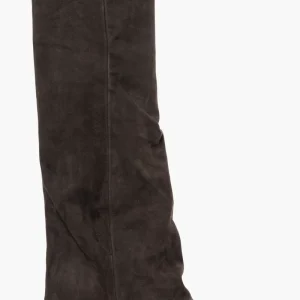 Stivale camoscio testa di moro con risvolto aggrappato Irene Ket