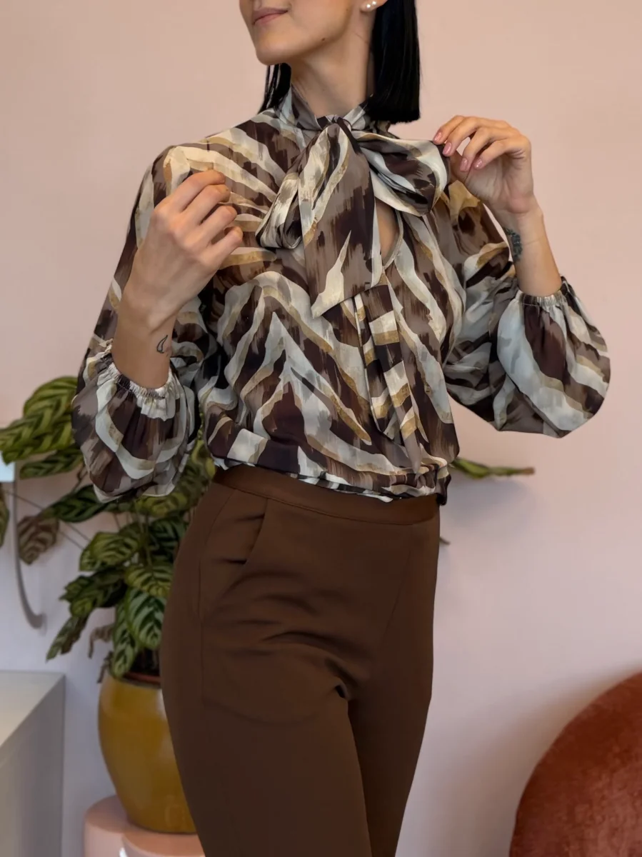 Camicetta fantasia Georgette - immagine 2