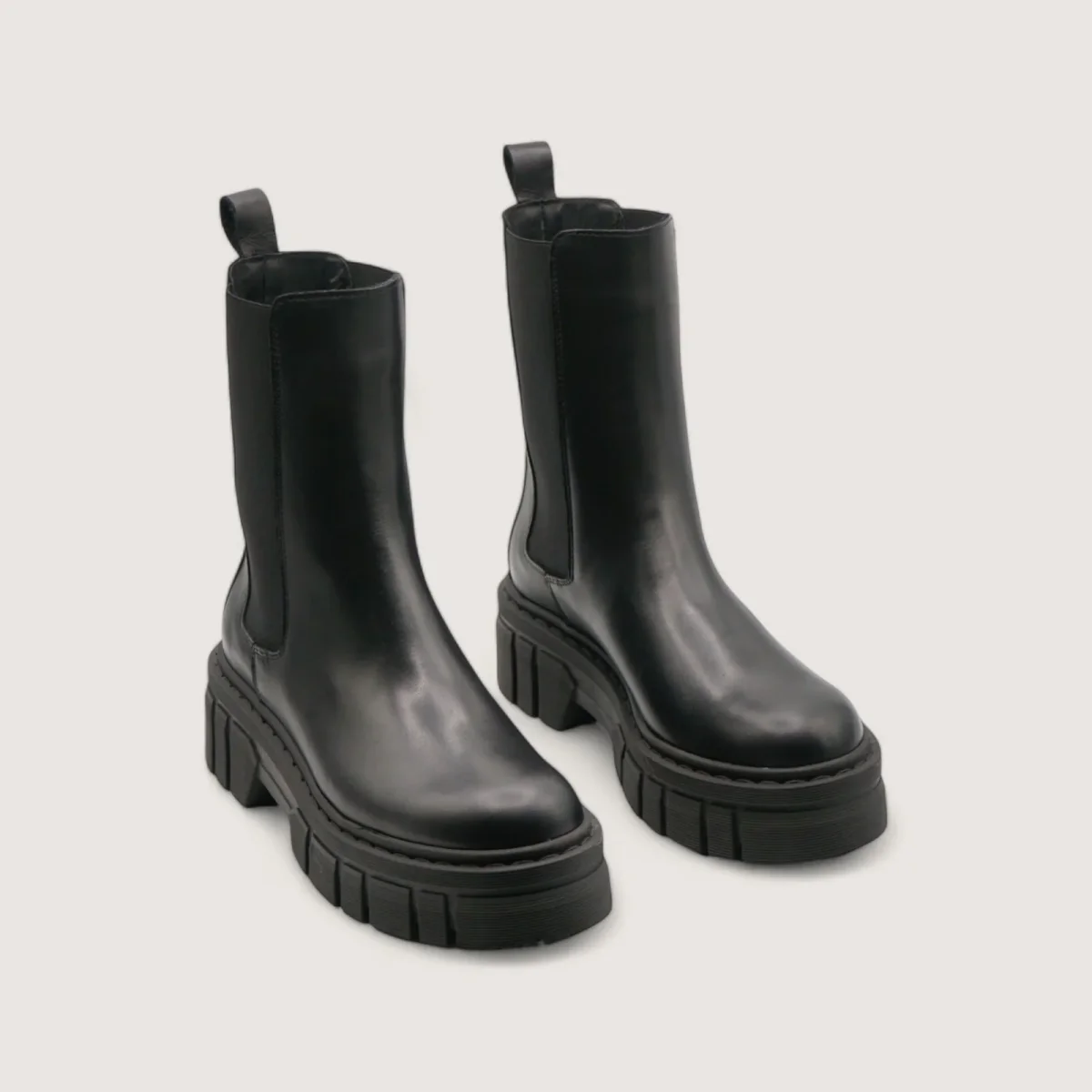 Tronchetto in Vera Pelle Nero - XENA - immagine 3