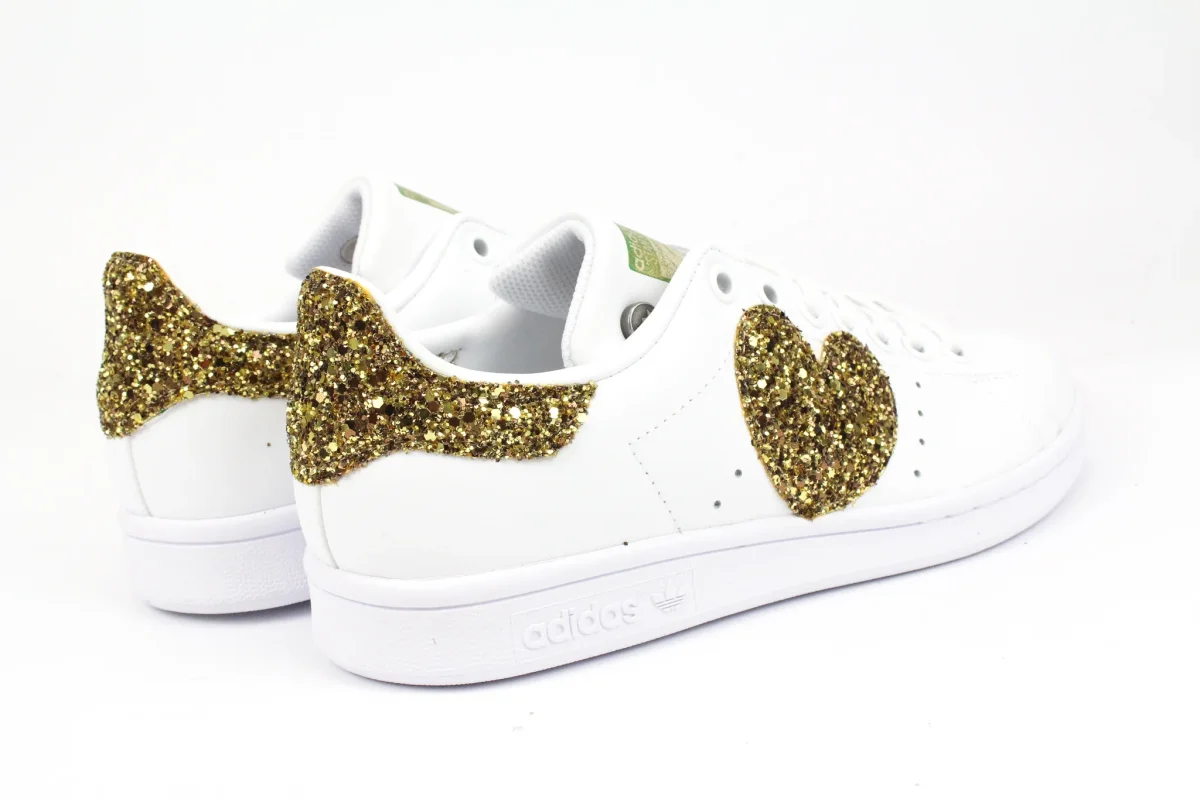 Adidas Stan Smith Cuore Glitter Gold - immagine 5