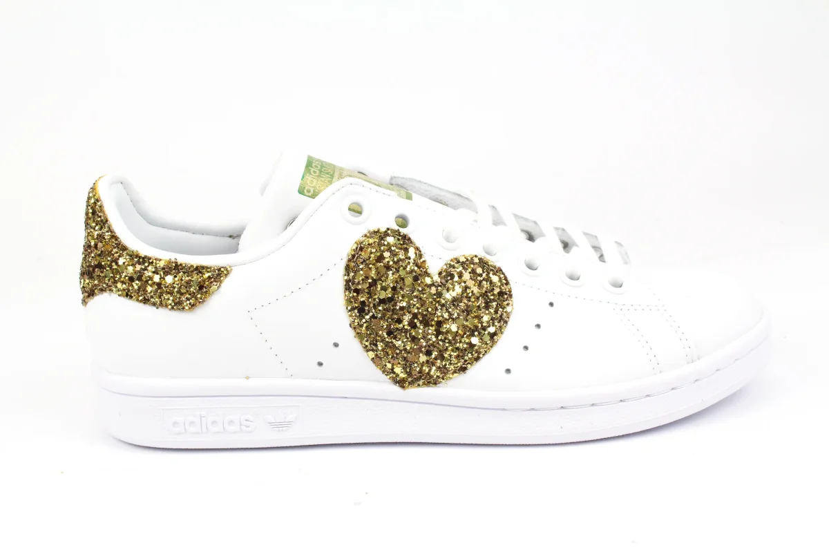 Adidas Stan Smith Cuore Glitter Gold - immagine 2