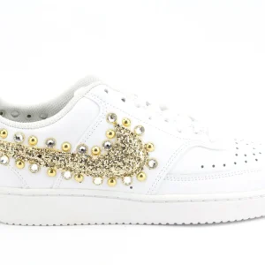 Nike Court Vision Low Maculate Gold Glitter & Strass