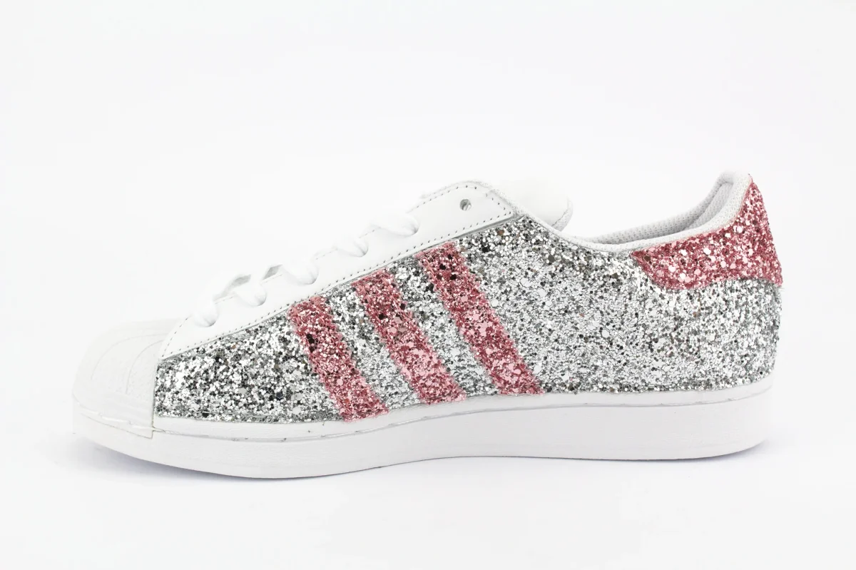 Adidas Superstar Total Silver & Pink Glitter - immagine 3