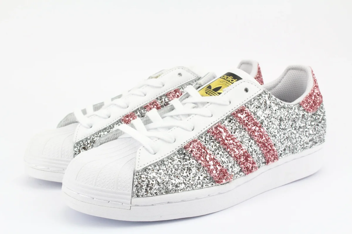Adidas Superstar Total Silver & Pink Glitter - immagine 4