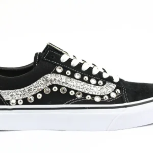 Vans Old Skool Silver Glitter & Strass