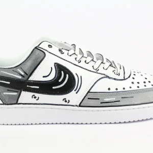 Nike Court Vision Low Grey Cartoons