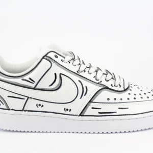 Nike Court Vision Low B/W Cartoon