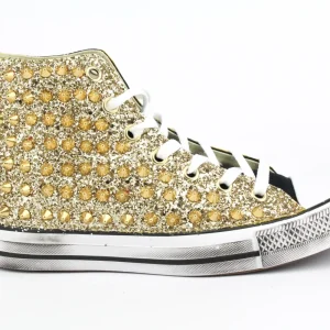 Converse All Star Gold Total Glitter & Borchie