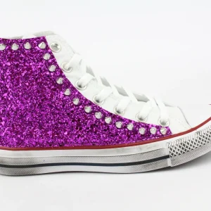 Converse All Star Glitter Purple & Borchie