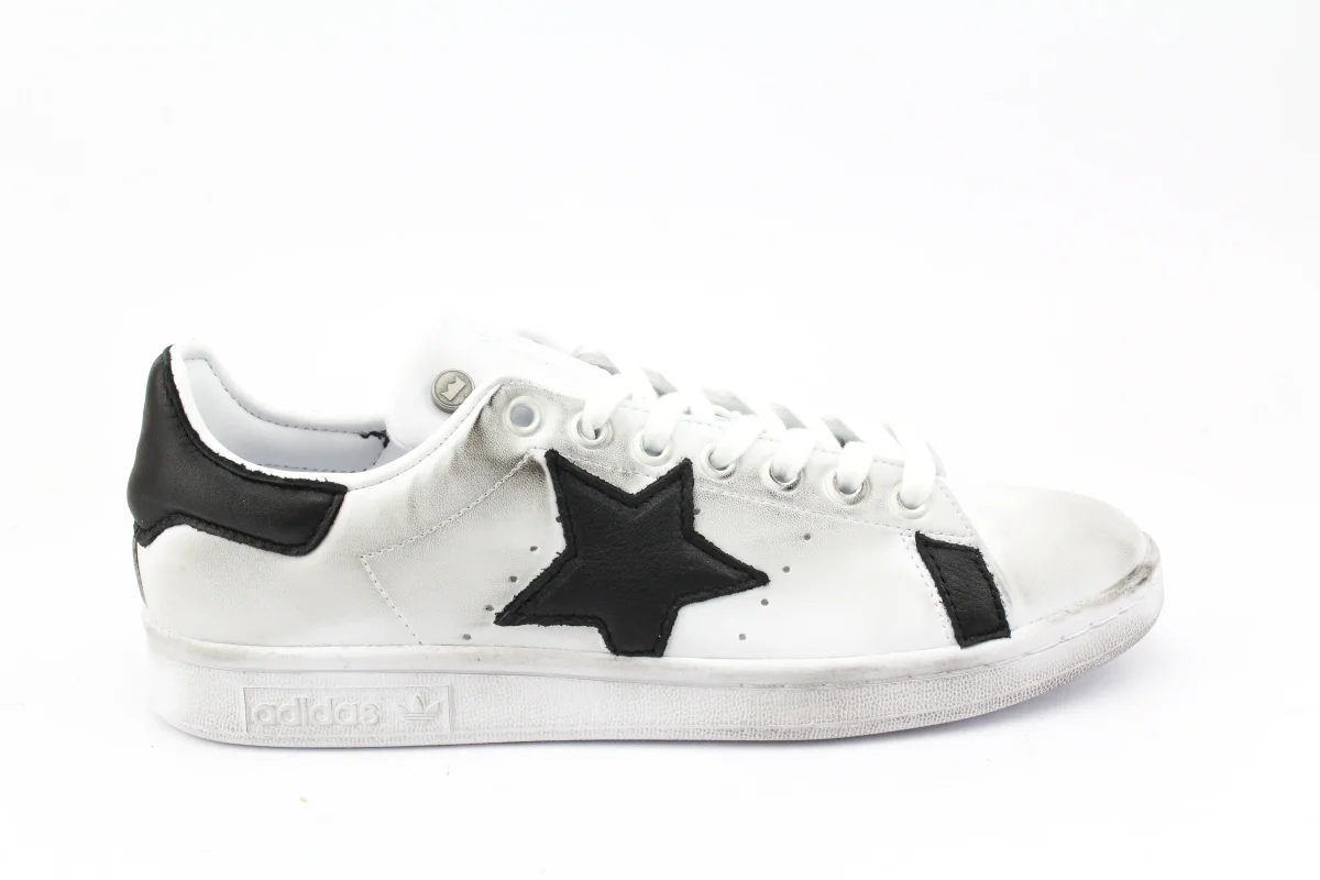 Adidas Stan Smith Stella Pelle Nera - immagine 2