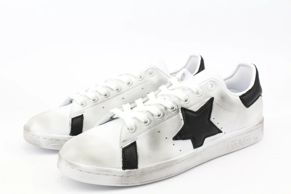 Adidas Stan Smith Stella Pelle Nera - immagine 4