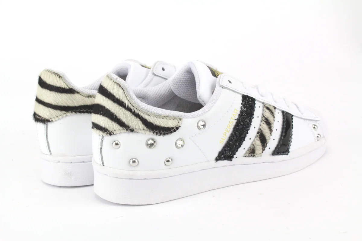 Adidas Superstar Zebrate Strass - immagine 5