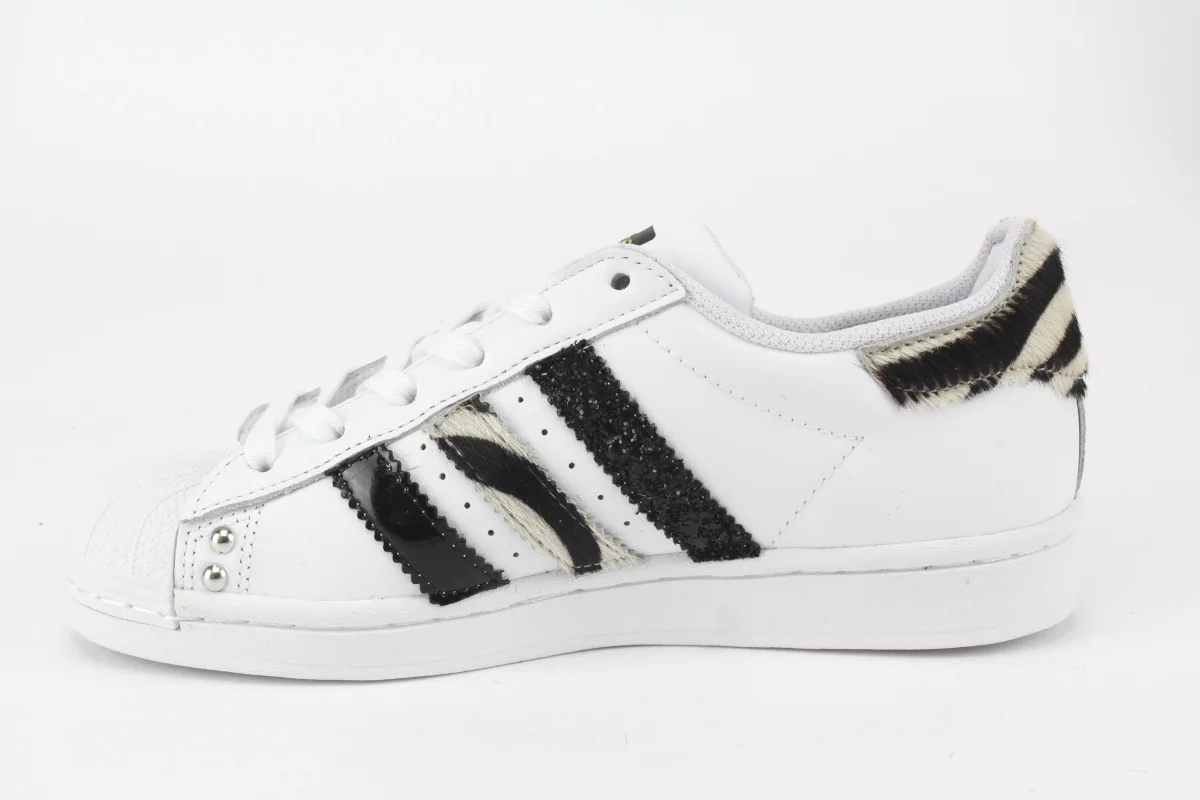 Adidas Superstar Zebrate Strass - immagine 3