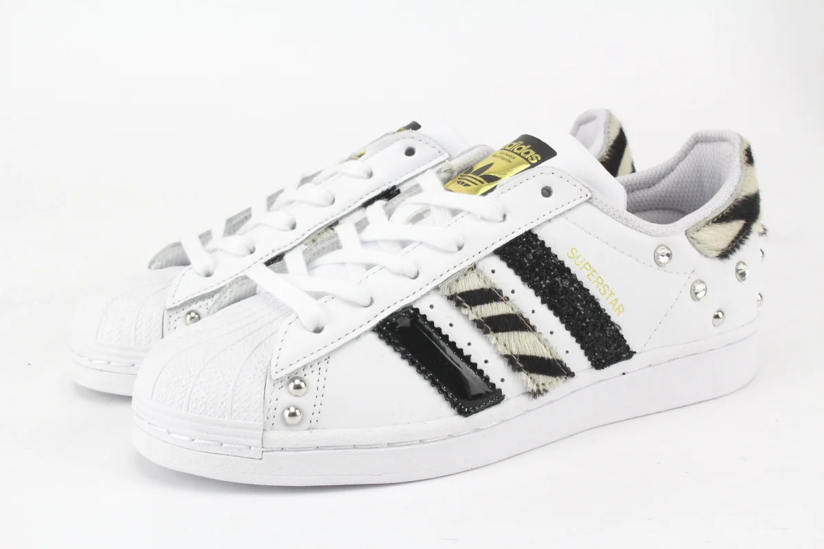 Adidas Superstar Zebrate Strass - immagine 4