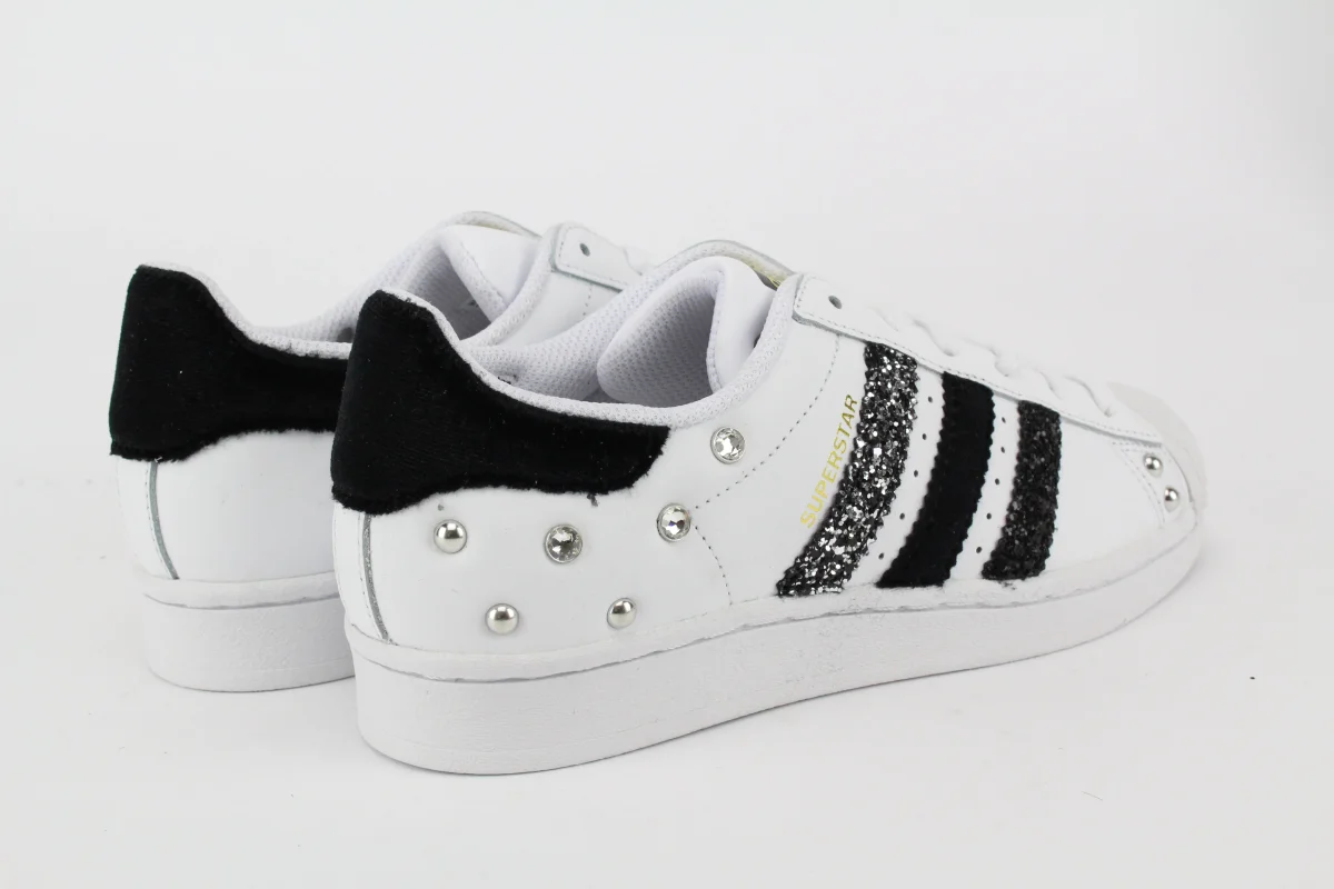Adidas Superstar Velluto Glitter Black & Strass - immagine 5