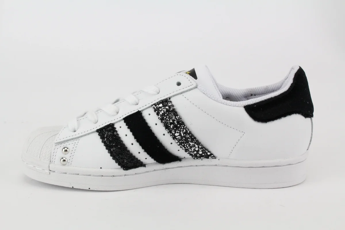 Adidas Superstar Velluto Glitter Black & Strass - immagine 3