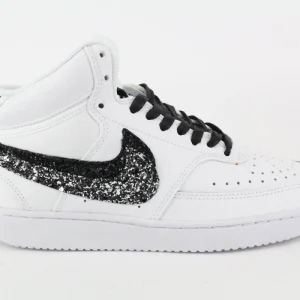 Nike Court Vision MID Glitter BkSilver