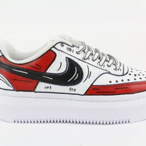 Nike Court Vision Low Platform Cartoon Rosso