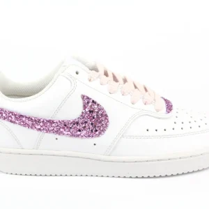 Nike Court Vision Low Silver Glitter Glicine
