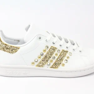 Adidas Stan Smith Gold Glitter Borchie & Strass
