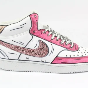 Nike Court Vision MID Cartoon & Glitter