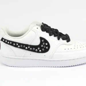 Nike Court Vision Low Velluto Black & Strass