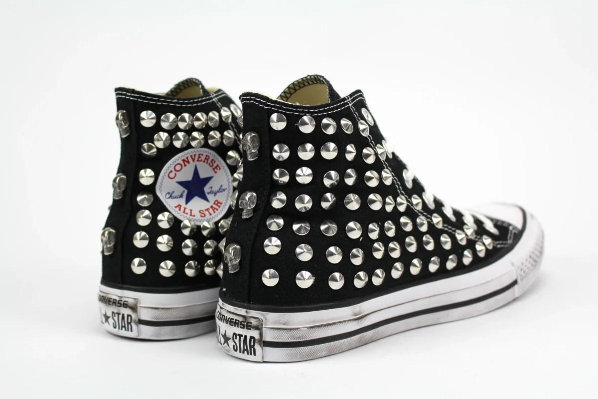 Converse All Star Black Total Borchie - immagine 4