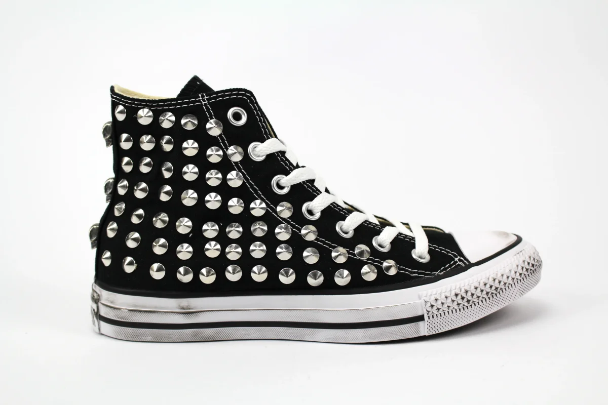 Converse All Star Black Total Borchie - immagine 3