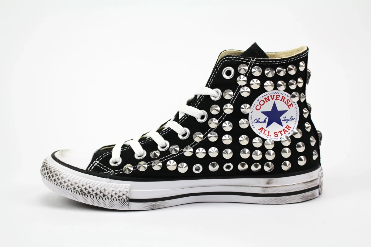 Converse All Star Black Total Borchie - immagine 5